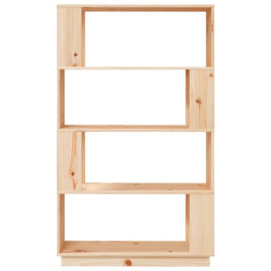 Bokhylla/rumsavdelare 80x25x132 cm massiv furu