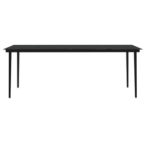 Matgrupp för trädgården med dynor 9 delar brun