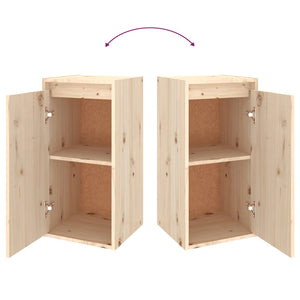 Tv-bänk 4 st massiv furu