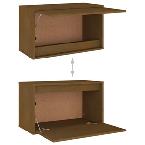 TV-bänkar 5 delar honungsbrun massiv furu