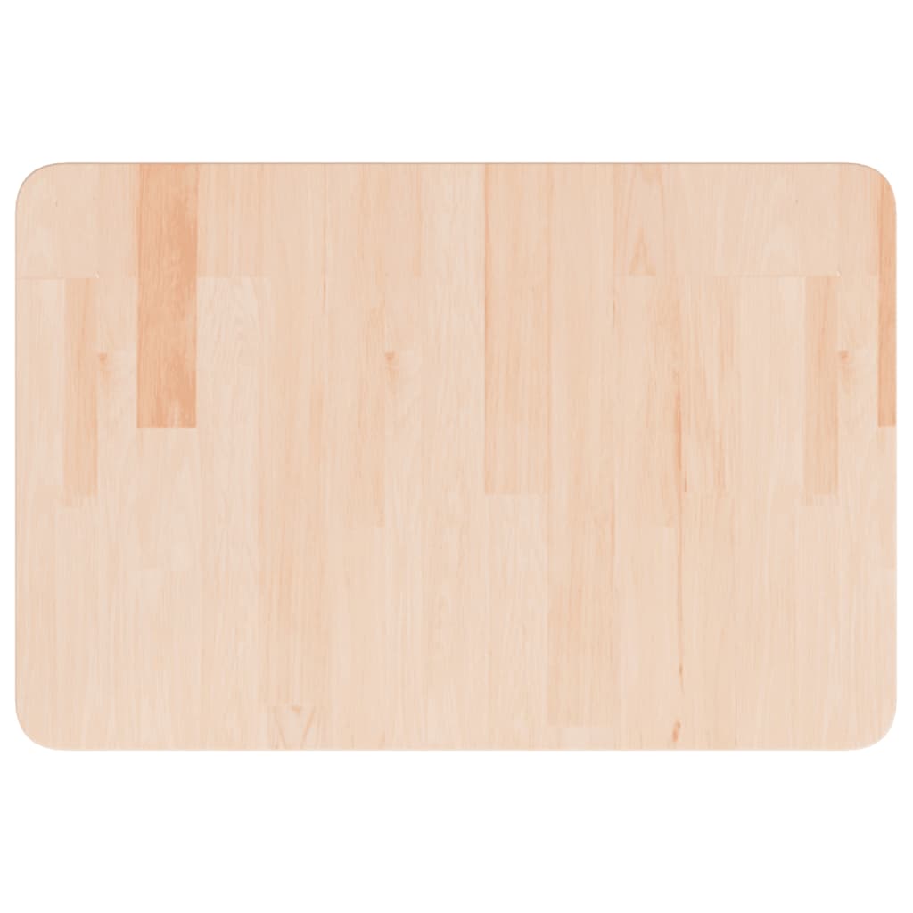 Bänkskiva för badrum 60x40x1,5 cm obehandlat massivt trä