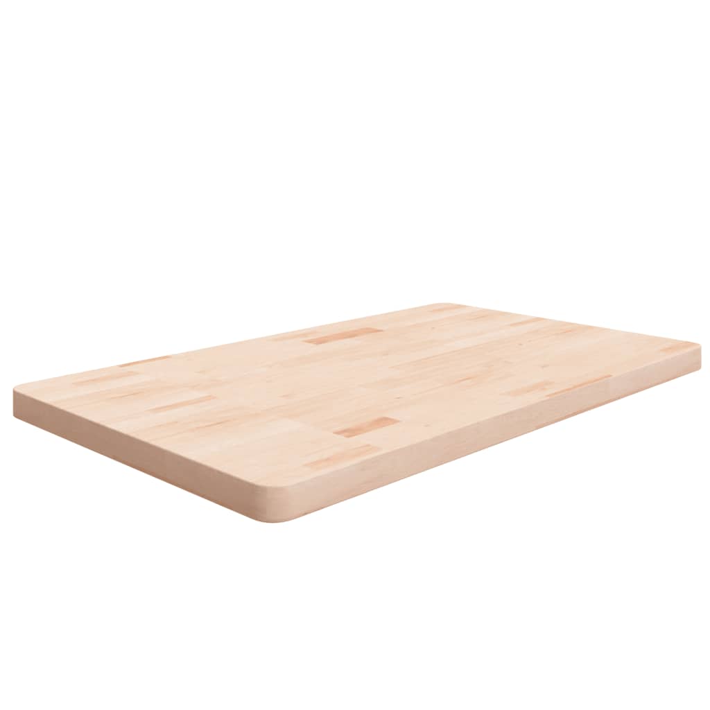 Bänkskiva för badrum 100x60x4 cm obehandlat massivt trä