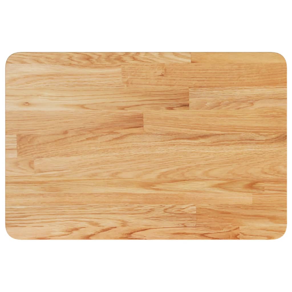 Bänkskiva för badrum ljusbrun 60x40x1,5cm behandlat massivt trä