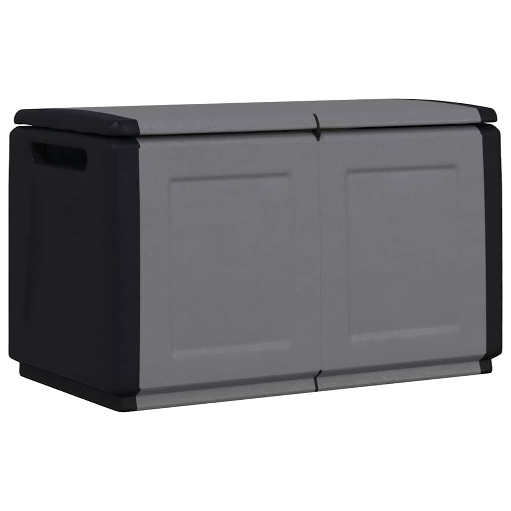 Dynbox 96x53x57 cm 230 L mörkgrå och svart