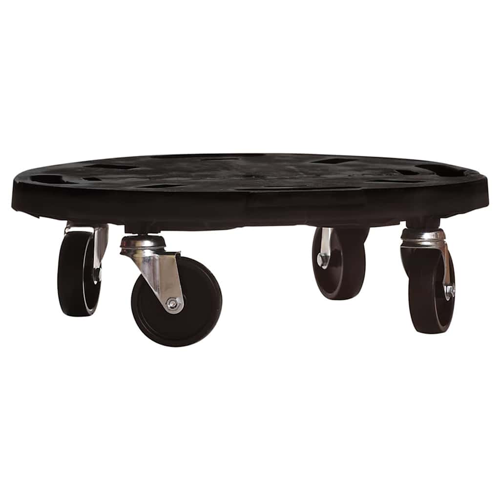 Blomvagn med hjul diameter 40 cm svart 275 kg