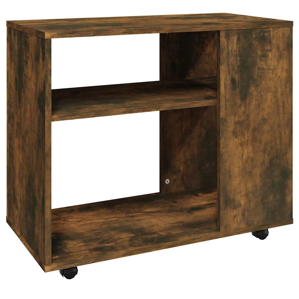 Soffbord rökfärgad ek 70x35x60,5 cm konstruerat trä