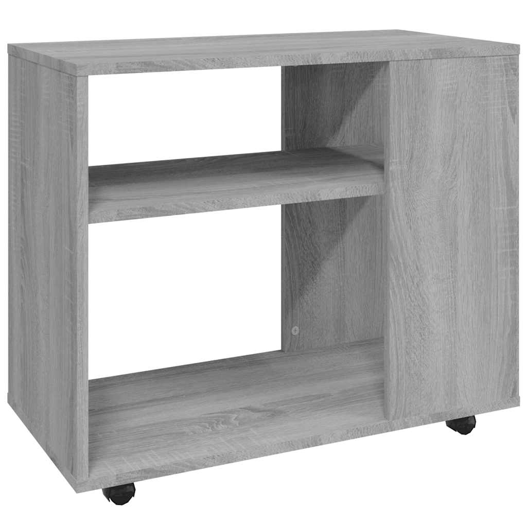 Sidobord grå sonoma 70x35x60,5 cm konstruerat trä