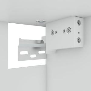 Väggskåp glas “Lyon” grå sonoma 60x31x60 cm konstruerat trä