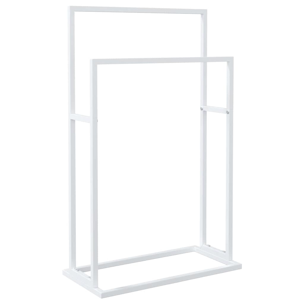 Fristående handdukshängare vit 48x24x78,5 cm järn