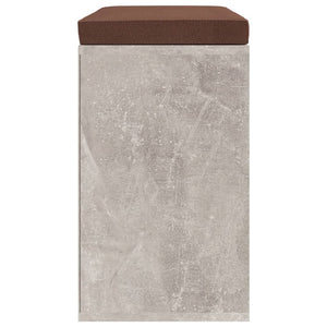 Skobänk betonggrå 103x30x48 cm konstruerat trä