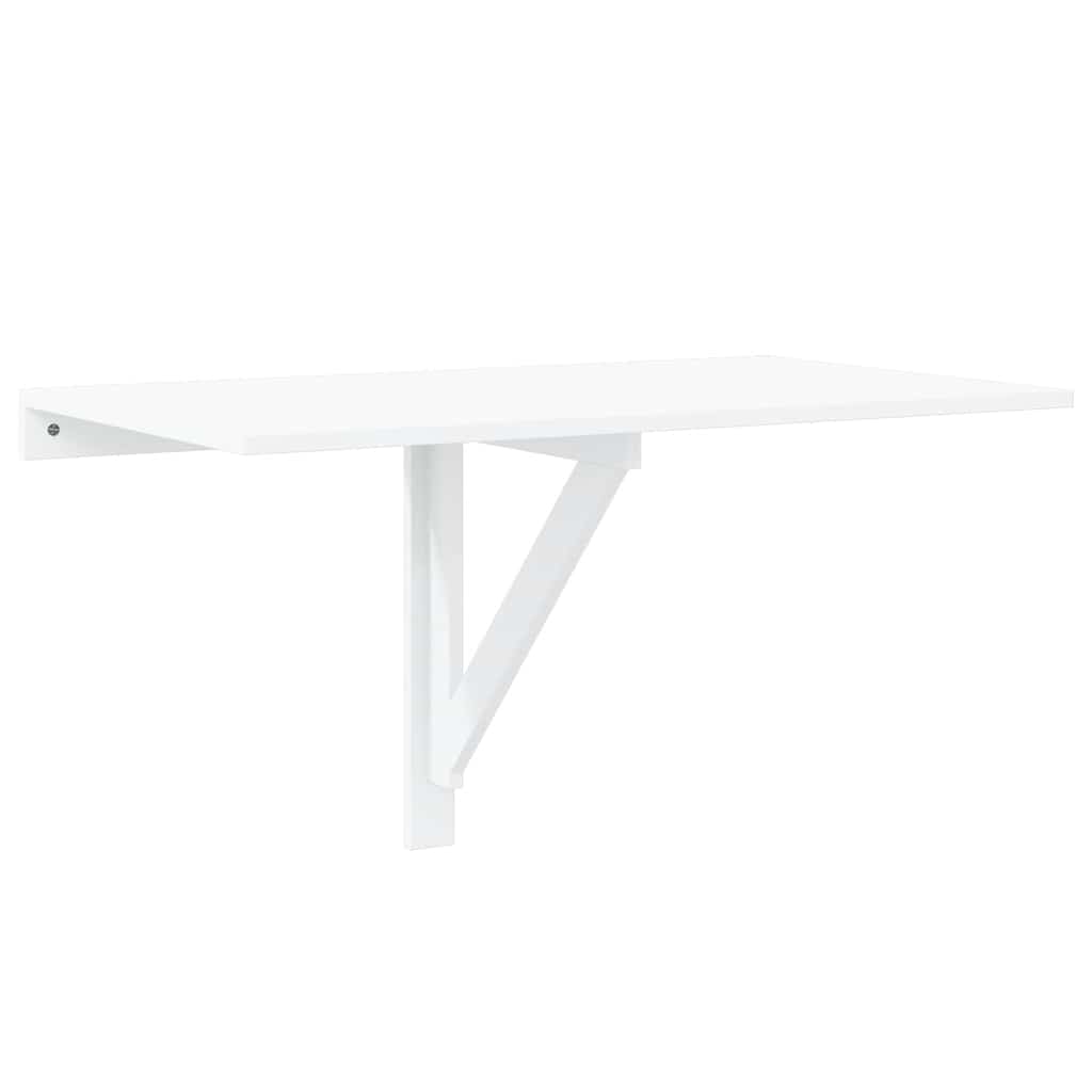 Väggbord vit högglans 100x60x56 cm konstruerat trä