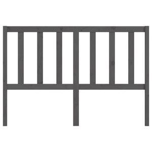 Sänggavel grå 156x4x100 cm massiv furu