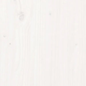 Sänggavel vit 145,5x4x100 cm massiv furu.