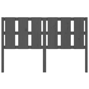 Sänggavel grå 155,5x4x100 cm massiv furu