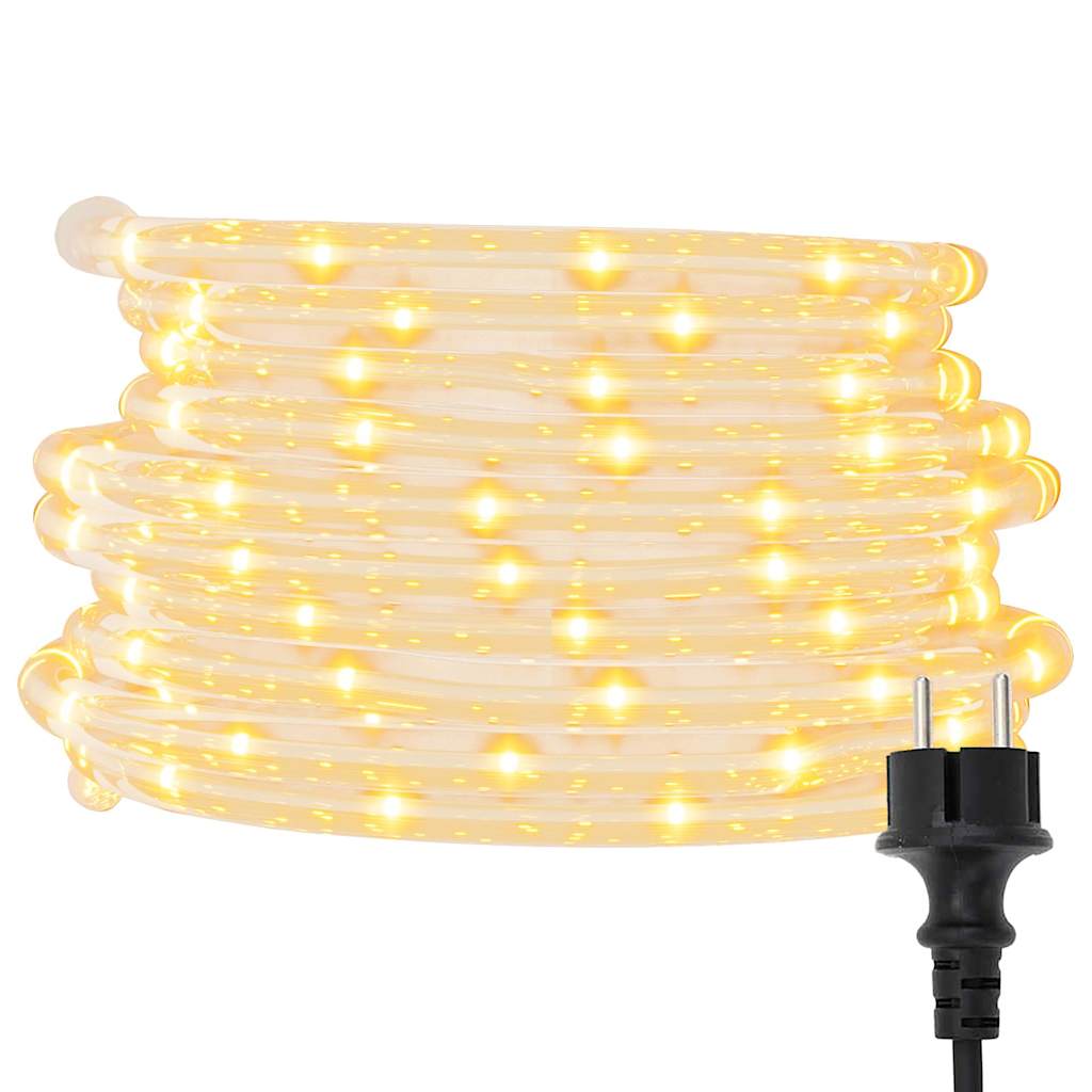 Ljusslang med 1200 lysdioder varmvit 50 m PVC