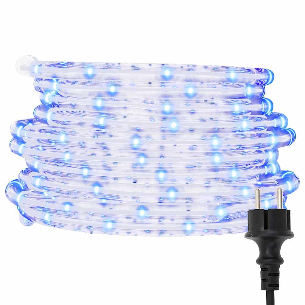Ljusslang med 1200 lysdioder kallvit 50 m PVC