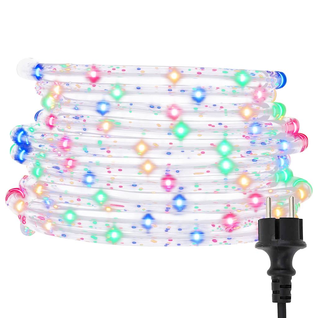 Ljusslang med 480 lysdioder flerfärgad 20 m PVC