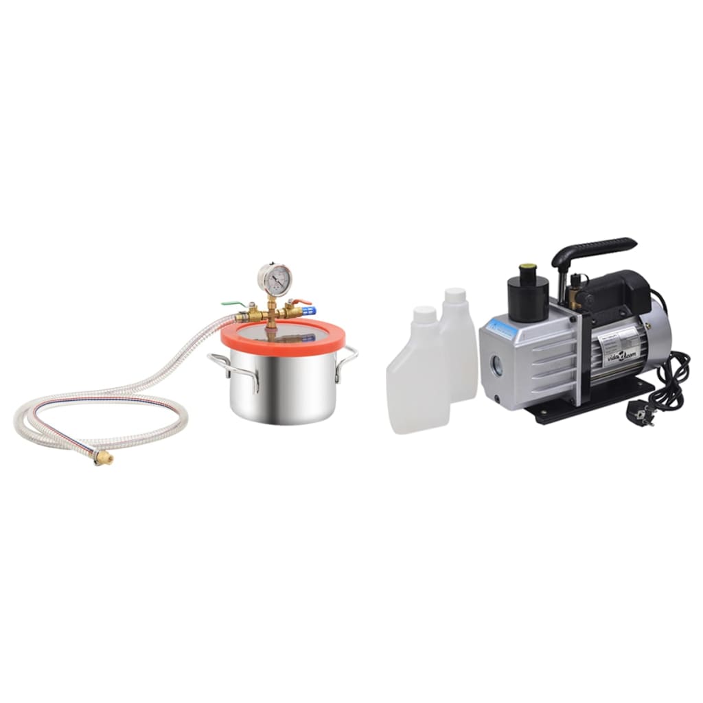 Vakuumkammare med 2-stegs pump 3,7 L