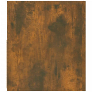 Tv-bänk med LED-belysning rökfärgad ek 120x35x40 cm