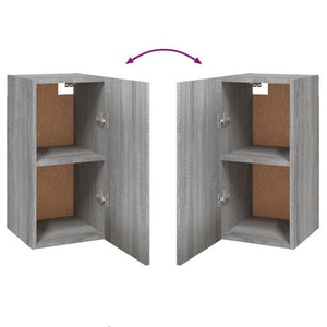 TV-bänk grå sonoma 30,5x30x60 cm konstruerat trä