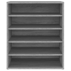 Skoställ grå sonoma 60x35x70 cm konstruerat trä