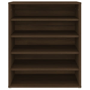 Skoställ brun ek 60x35x70 cm konstruerat trä