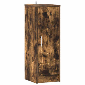 Skoställ rökfärgad ek 32x35x92 cm konstruerat trä