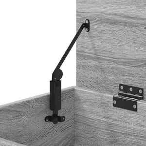 Skobänk grå sonoma 60x30x45 cm konstruerat trä