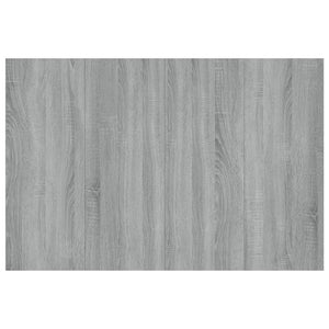 Sänggavel grå sonoma 120x1,5x80 cm konstruerat trä