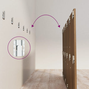 Sänggavel brun ek 200x1,5x80 cm konstruerat trä