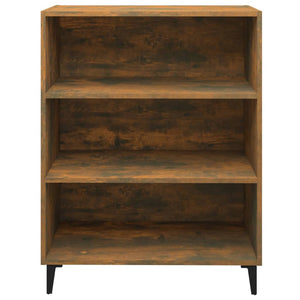 Skänk rökfärgad ek 69,5x32,5x90 cm konstruerat trä