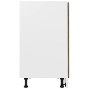 Underskåp med låda “Lyon” rökfärgad ek 80x46x81,5 cm