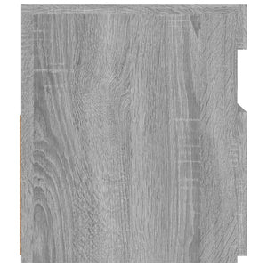 Tv-bänk med LED-belysning grå sonoma 90x35x40 cm