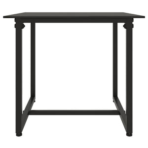 Loungegrupp för trädgården med dynor 3 delar svart konstrotting