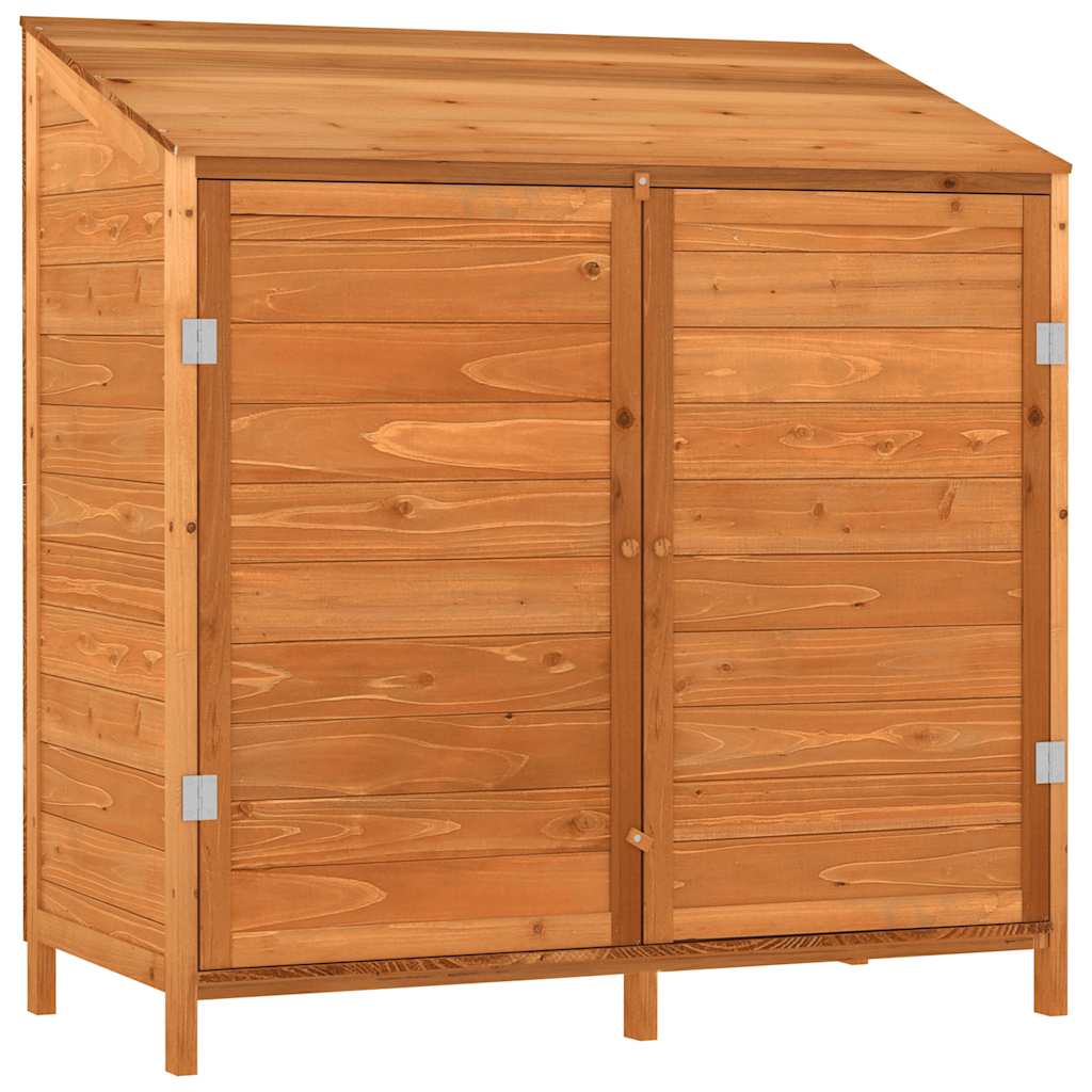 Trädgårdsbod brun 102x52x112 cm massivt granträ