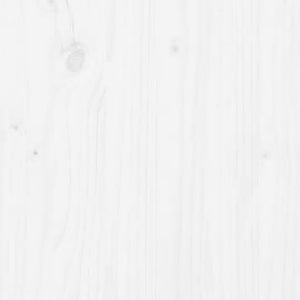 Sängram vit massivt trä 90x190 cm