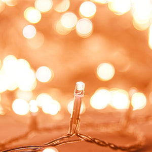 Ljusslinga med 400 LED varmvit 40 m PVC