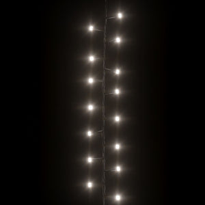 Kompakt ljusslinga med 400 LED kallvit 13 m PVC