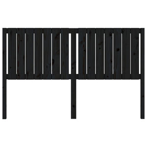 Sänggavel svart 165,5x4x100 cm massiv furu