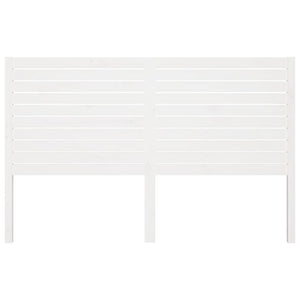 Sänggavel vit 126x4x100 cm massiv furu