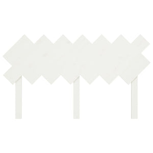 Sänggavel vit 141x3x80,5 cm massiv furu