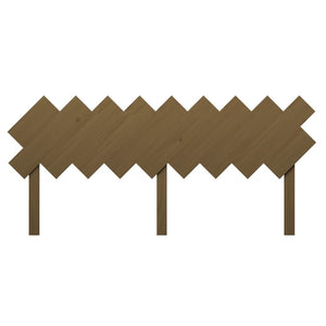 Sänggavel honungsbrun 178x3x80,5 cm massiv furu