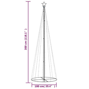 Julgranskon färgglad 310 LEDs 100x300 cm