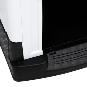 Hundkoja grå 57x68x66 cm polypropen