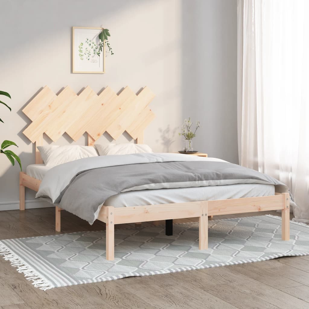 Sängram massiv furu 120x190 cm