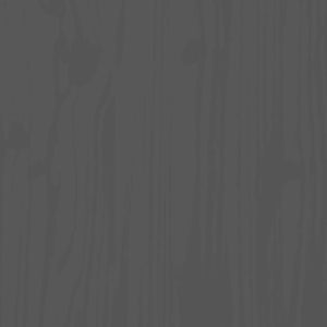 Sängram grå massivt trä 200x200 cm