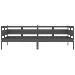 Dagbädd grå massiv furu 90x200 cm