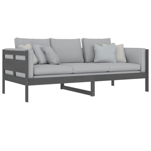 Dagbädd grå massiv furu 90x200 cm