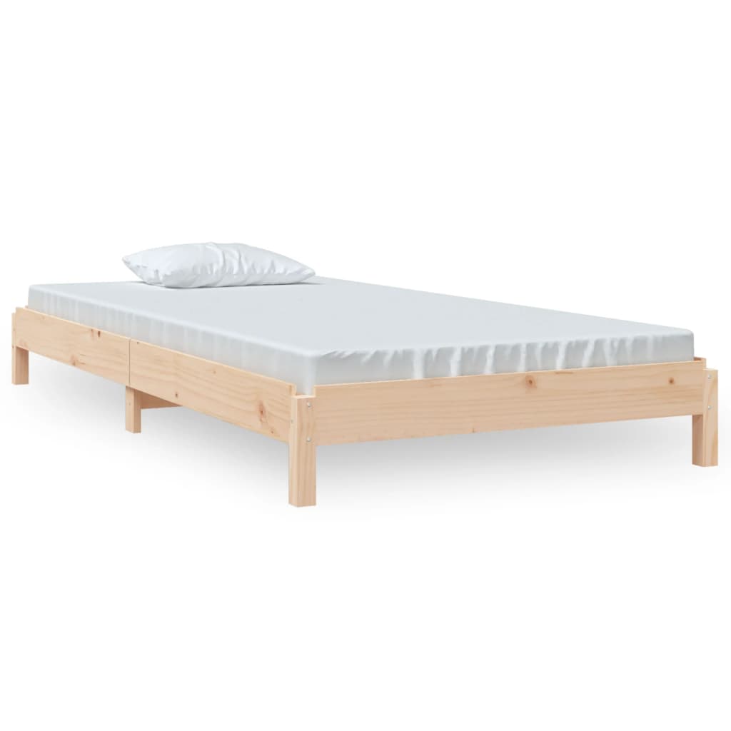 Stapelbar säng 90x190 cm massivt furuträ