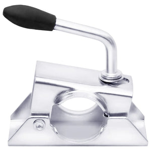 Stödhjulsklämmor 2 st 13,5x6,5x14 cm galvaniserat stål